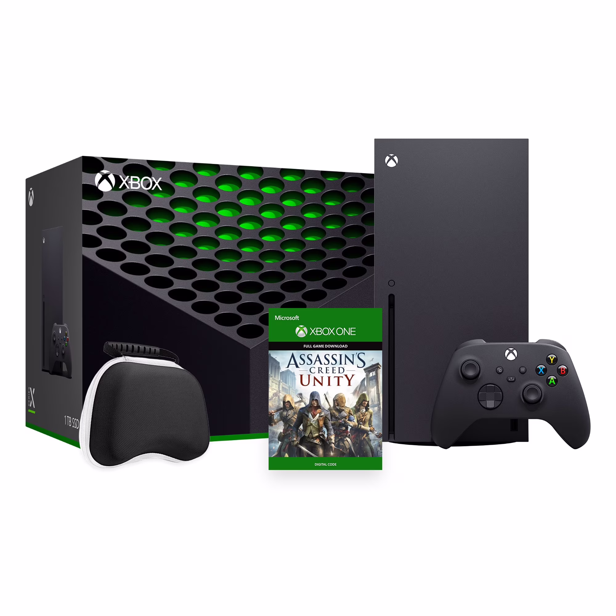 2023 Xbox Series X 1TB SSD Bundle with Wireless Controller and Assassin's Creed Unity Game