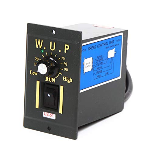 Variable Speed Geared Motor, 110V AC Gear Reduction Motor Adjustable Single-Phase High Torque Electric Gear Motor with Speed Controller 0-45RPM 120W 30K(Reduction Ratio 1:30)