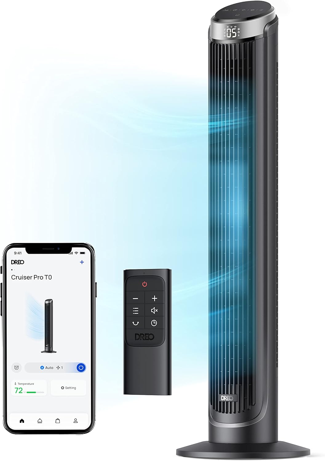Dreo Smart Tower Fan Bundle with Remote and Voice Control