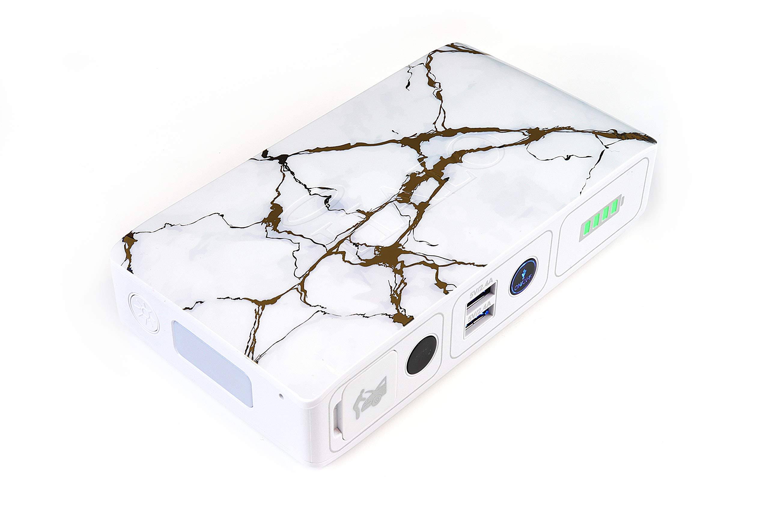 Halo Bolt Compact Portable Charger u0026 Car Jumpstarter ,Gold Marble