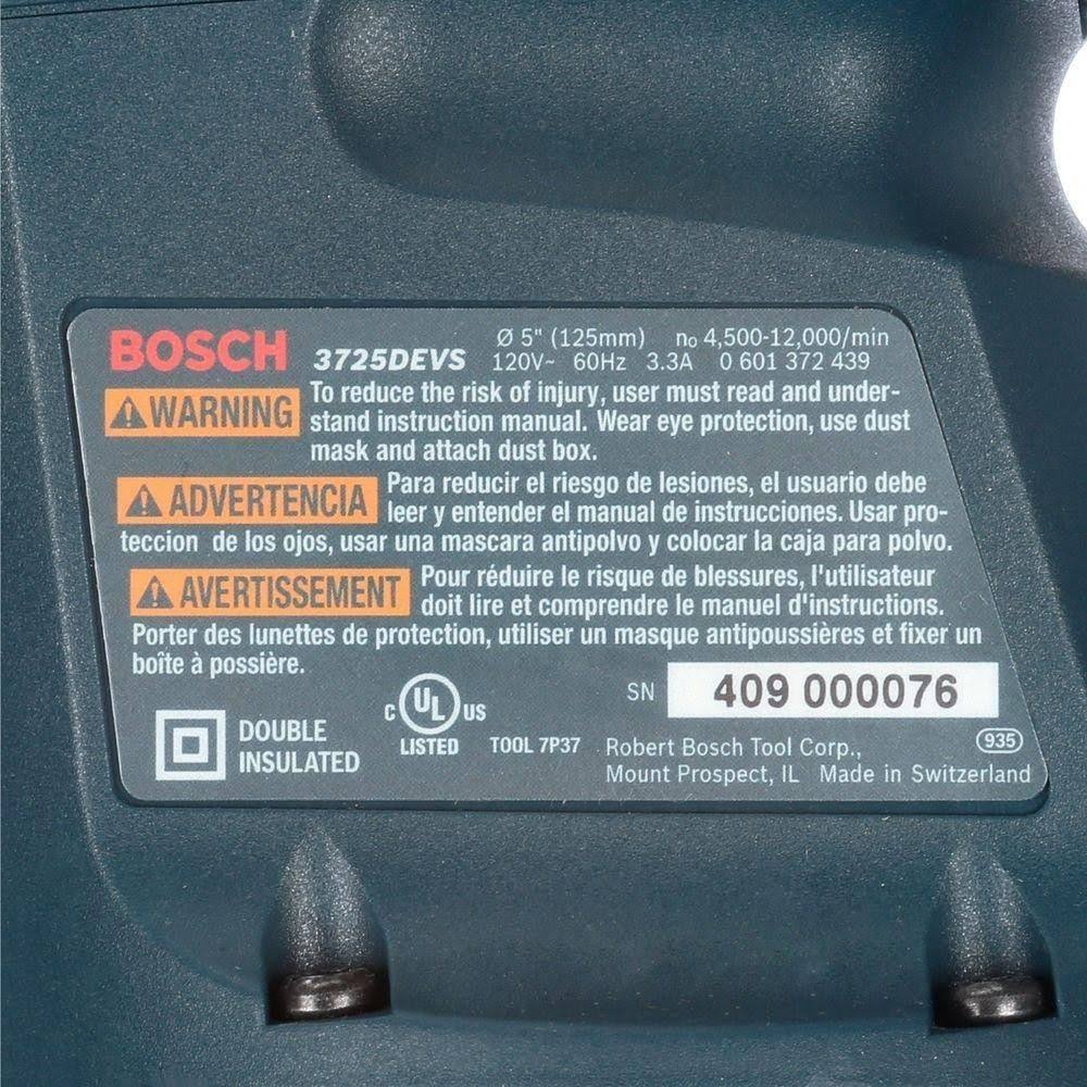 Bosch 3725devs 5x22 Random Orbit Sander