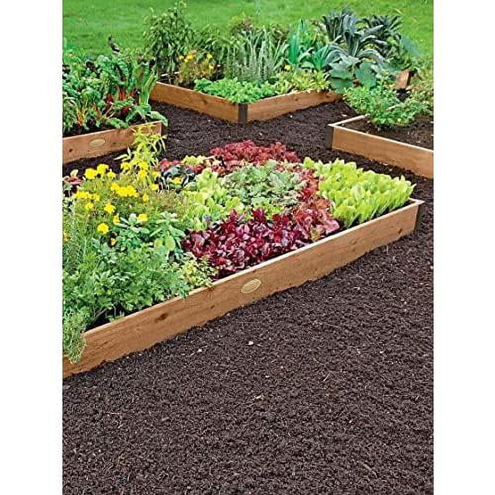 Cedar Raised Garden Bed | Weather Resistant Outdoor Square Planter Box For Plants, Herbs Flowers & Vegetables With Rust-Proof Aluminum Corners | 2Ft W X 8Ft L X 7-1/4" H - Curated Treasures Market