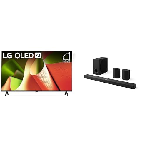 LG 55-Inch Class OLED B4 Series Smart TV 4K Processor Flat Screen with Magic Remote AI-Powered with Alexa Built-in (OLED55B4PUA, 2024)