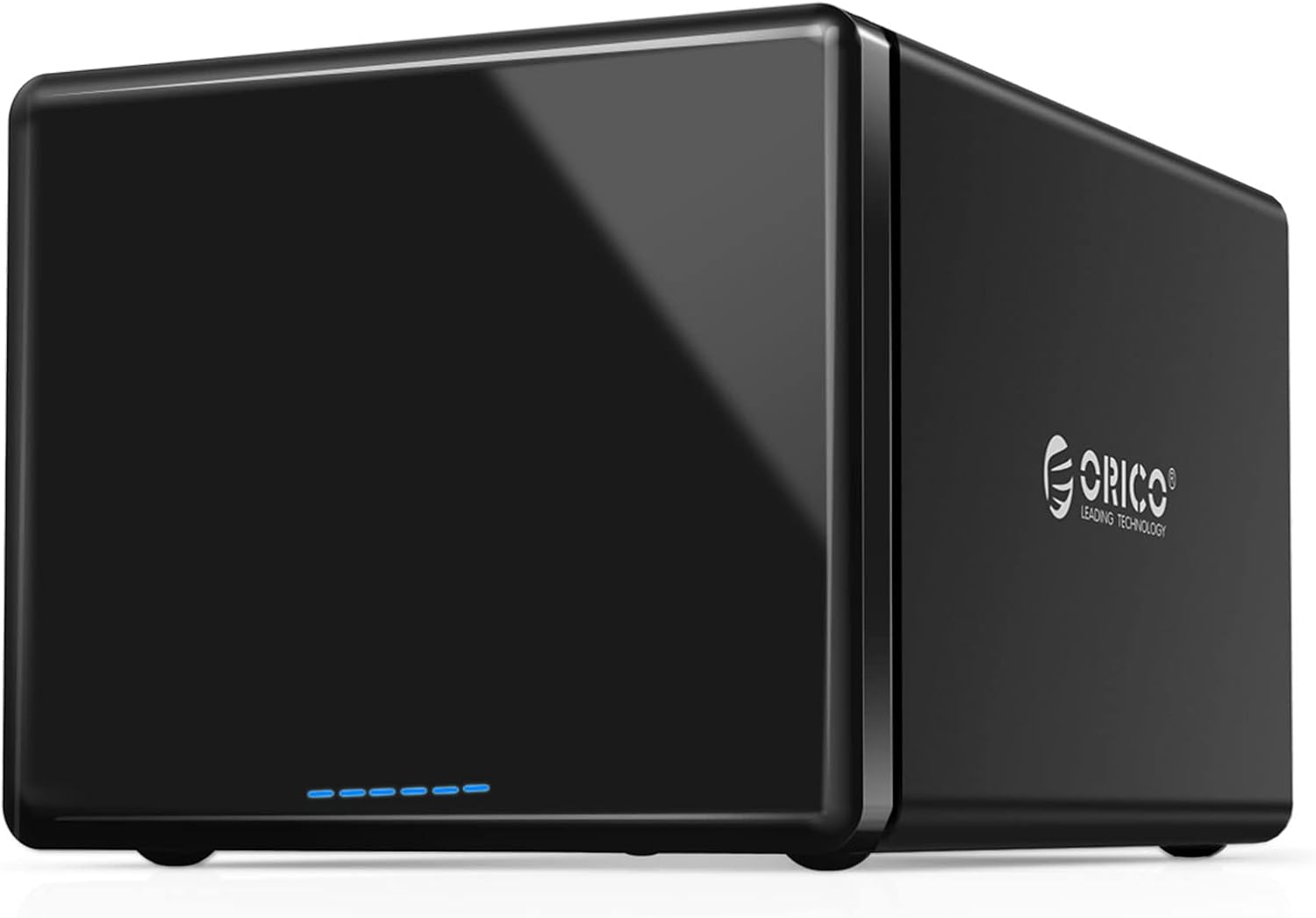 ORICO 5 Bay Raid Hard Drive Enclosure Magnetic Aluminum USB 3.0 to SATA for 3.5 inch HDD Tool Free Storage Case Support 7 RAID Modes Up to 80TB(5X16TB) - NS500RU3