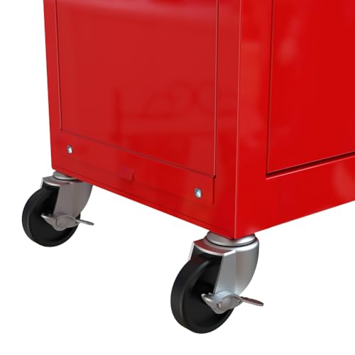 High Capacity Rolling Tool Chest, 8 Drawer Rolling Tool Chest with Wheels High Capacity Lockable Tool Storage Cabinet Toolbox Organizer for Garage Warehouse Workshop