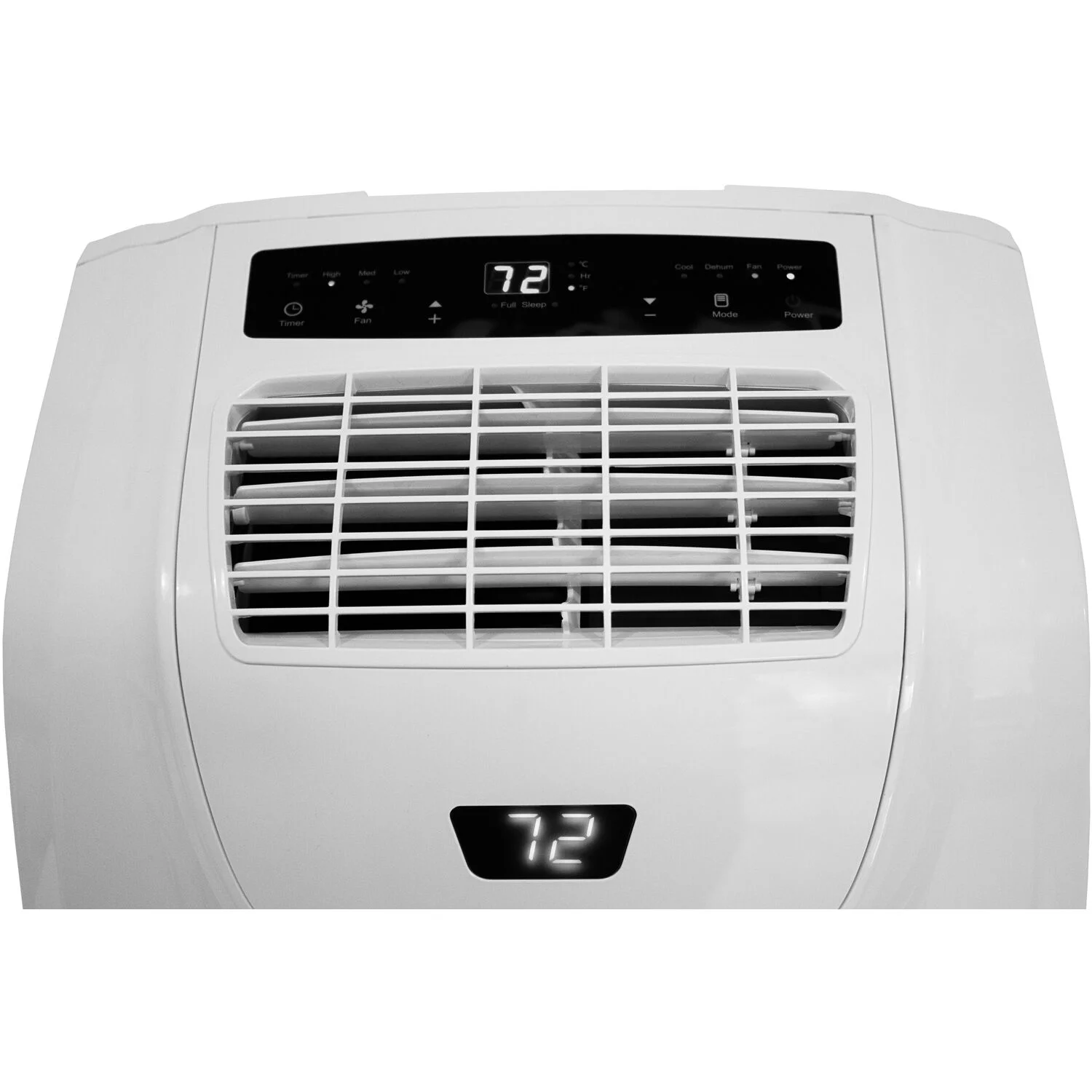 AireMax Portable Air Conditioner with Remote Control | AC for Rooms up to 500 Sq.Ft. | 24H Timer | Auto Restart | Wheels | LED Display | Dehumidifer | White | APE514C