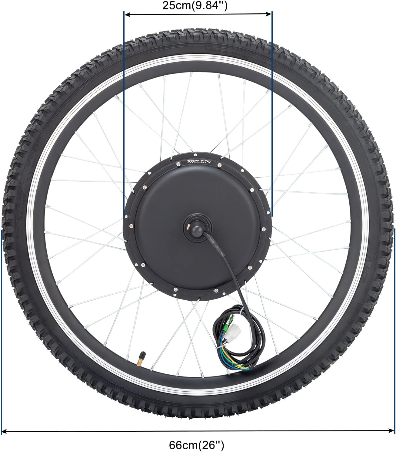 26" 48V 1000W Electric Fat Bike Conversion Kit Rear Wheel E-Bike Hub Motor Conversion Kit with LCD Display for Fat Tire Bike Frame Ebike Wheel Kit Cycling Brushless Gearless Hub Motor Kit