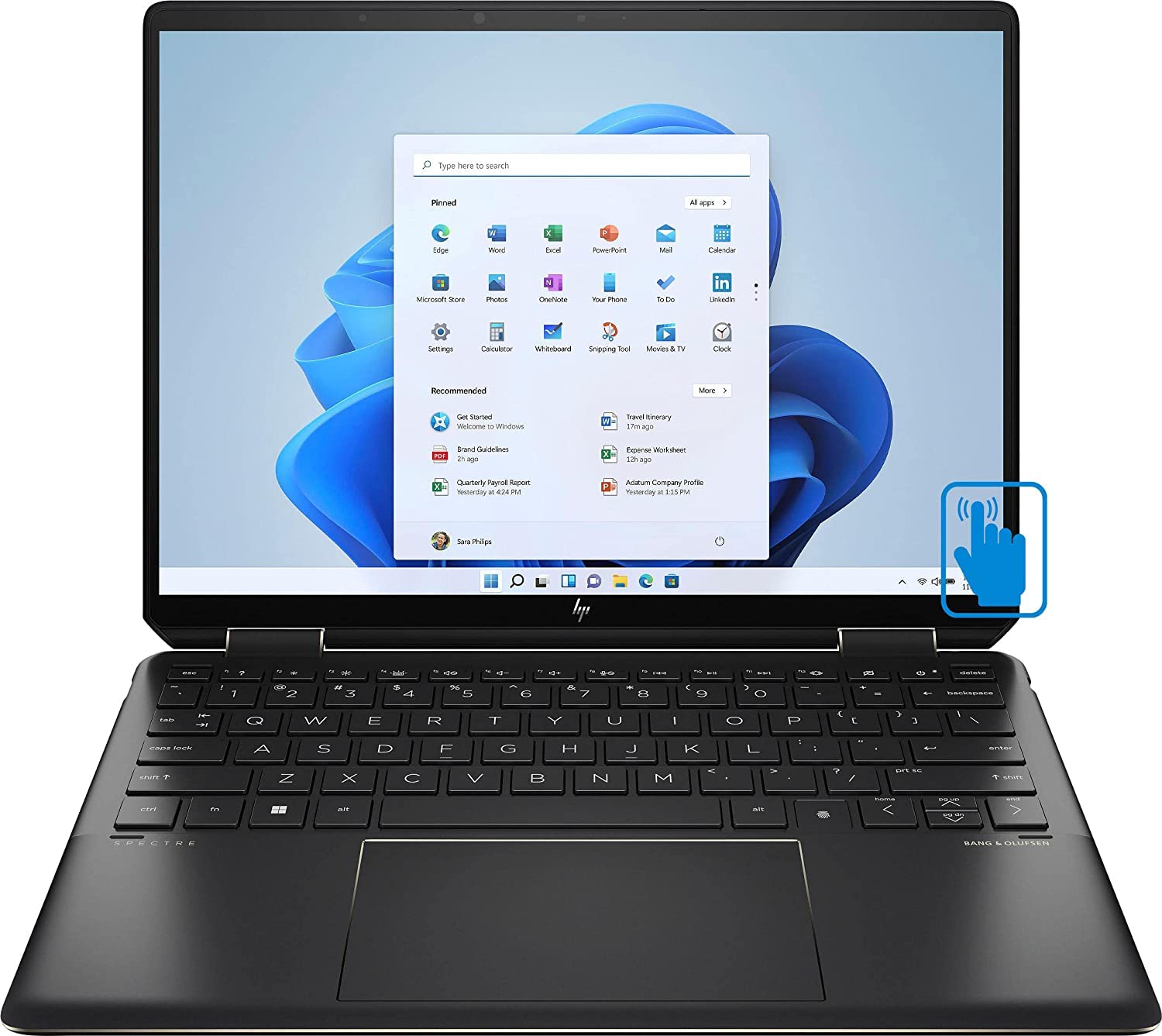 HP Spectre x360 Luxury 14T,13.5" 3:2 WUXGA Touch,Intel i7-1165G7, 16GB RAM, 512GB SSD, Bang&Olufsen Quad Speakers, Fingerprint, Tilt Pen, Nightfall Black, Win 10 Pro, 64GB TechWarehouse Flash Drive