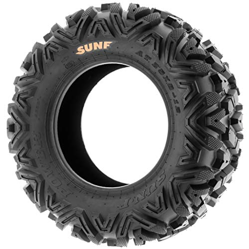 Set of 2 SunF A033 Power.I AT 25x8-12 ATV UTV Off-Road Tires All-Terrain, 6 Ply Tubeless