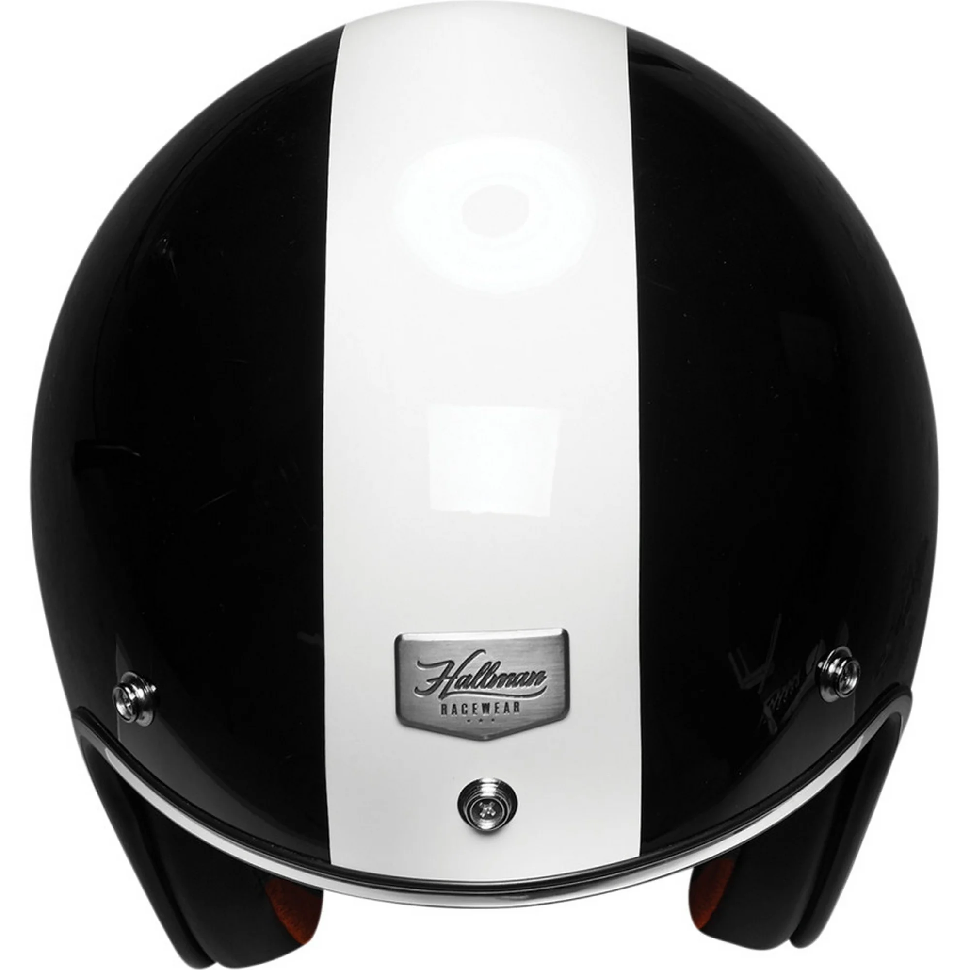 Thor Hallman McCoy Open Face Motorcycle Helmet Black/White LG