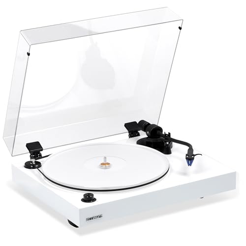 Fluance RT85 Reference High Fidelity Vinyl Turntable Record Player with Ortofon 2M Blue Cartridge, Acrylic Platter, Speed Control Motor, High Mass MDF Wood Plinth, Vibration Isolation Feet - Bamboo
