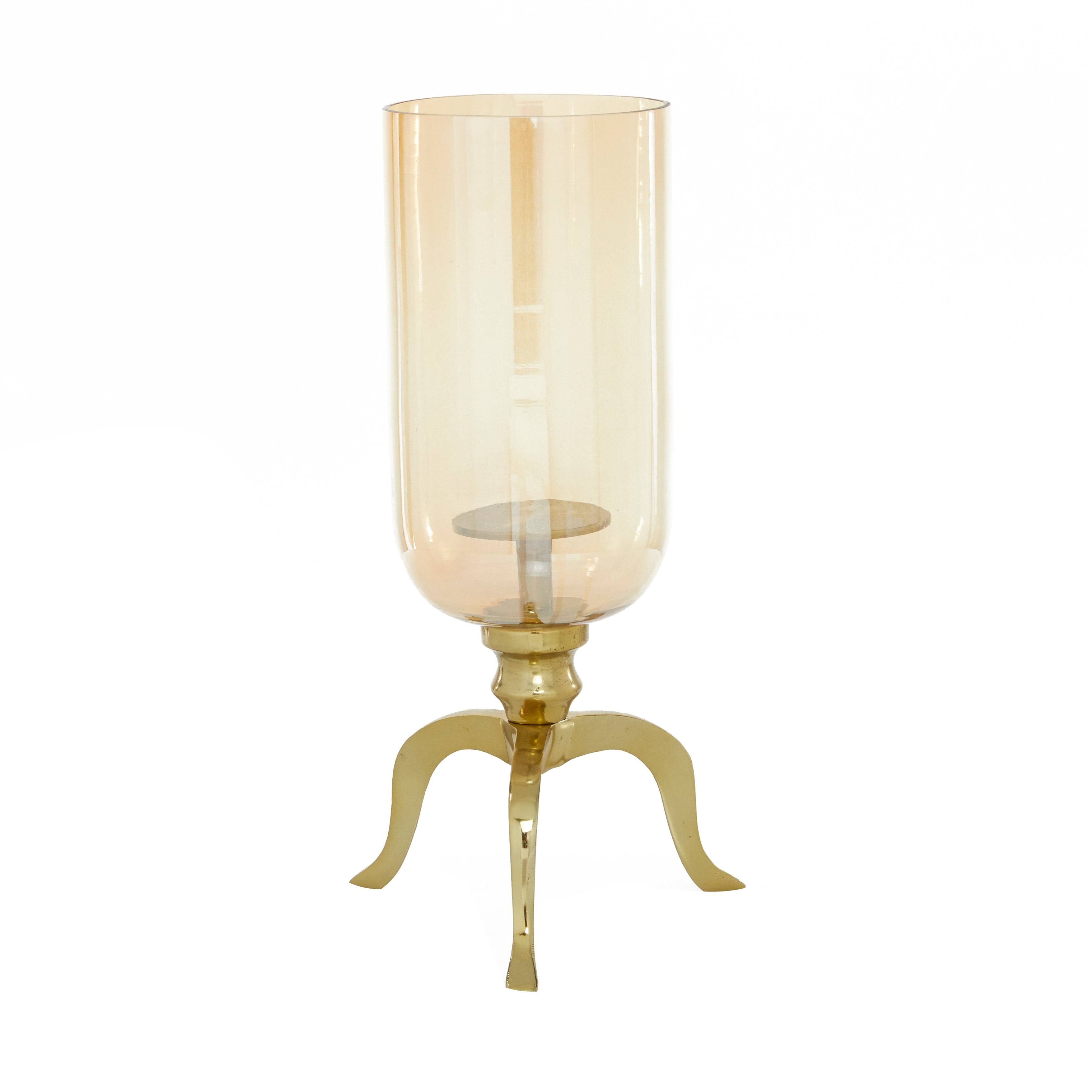 Gold Aluminum Traditional Candlestick Holders, 18 x 13 x 8 - 55391