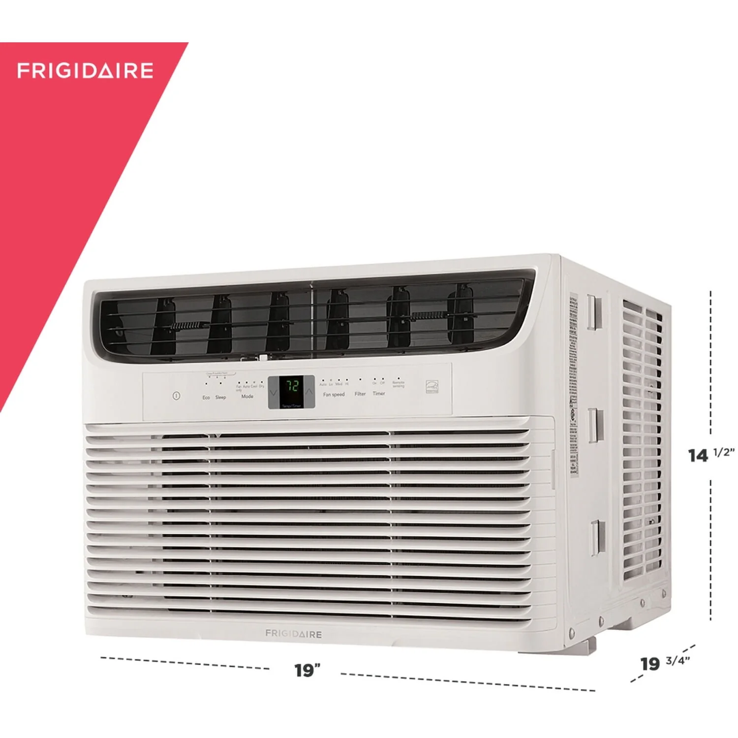 Frigidaire 5,000 BTU 115V Window-Mounted Mini-Compact Air Conditioner with Full-Function Remote Control, White