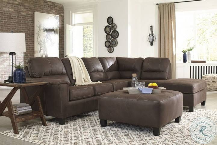 Ashley Navi Oversized Accent Ottoman
