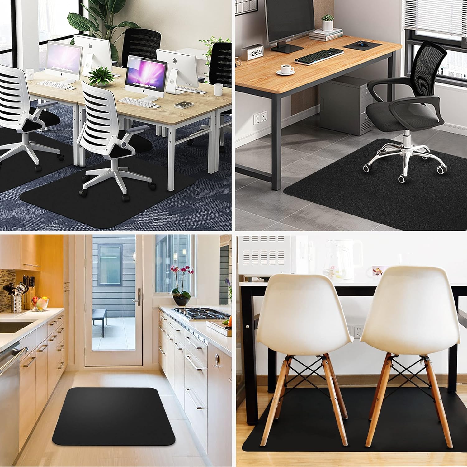 Chair Mats for Carpeted or Hard Floors,Tough and Thick Office Chair Mat,Anti-Slip Chair Mat for Office Home Carpet Protector(35×45 inches)