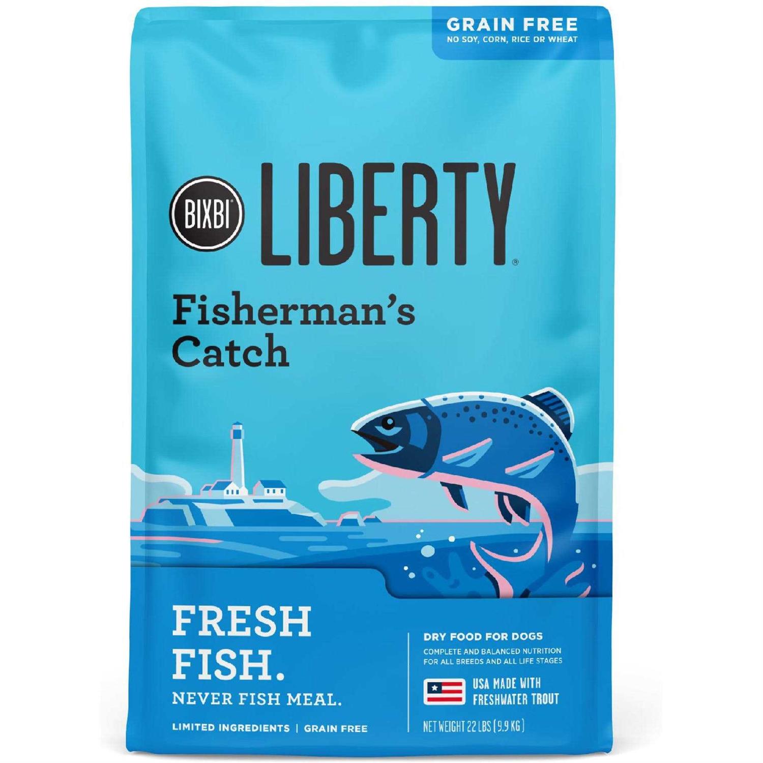 Bixbi Liberty Fisherman's Catch Grain-Free Dry Dog Food - Pet Supplies online store