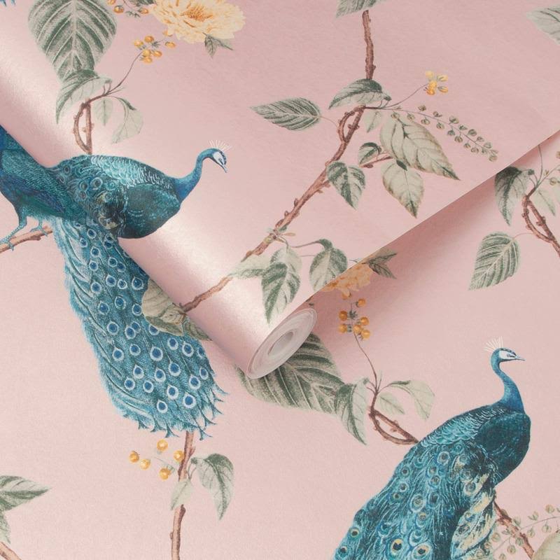 Graham u0026 Brown Resplendence Navy Wallpaper