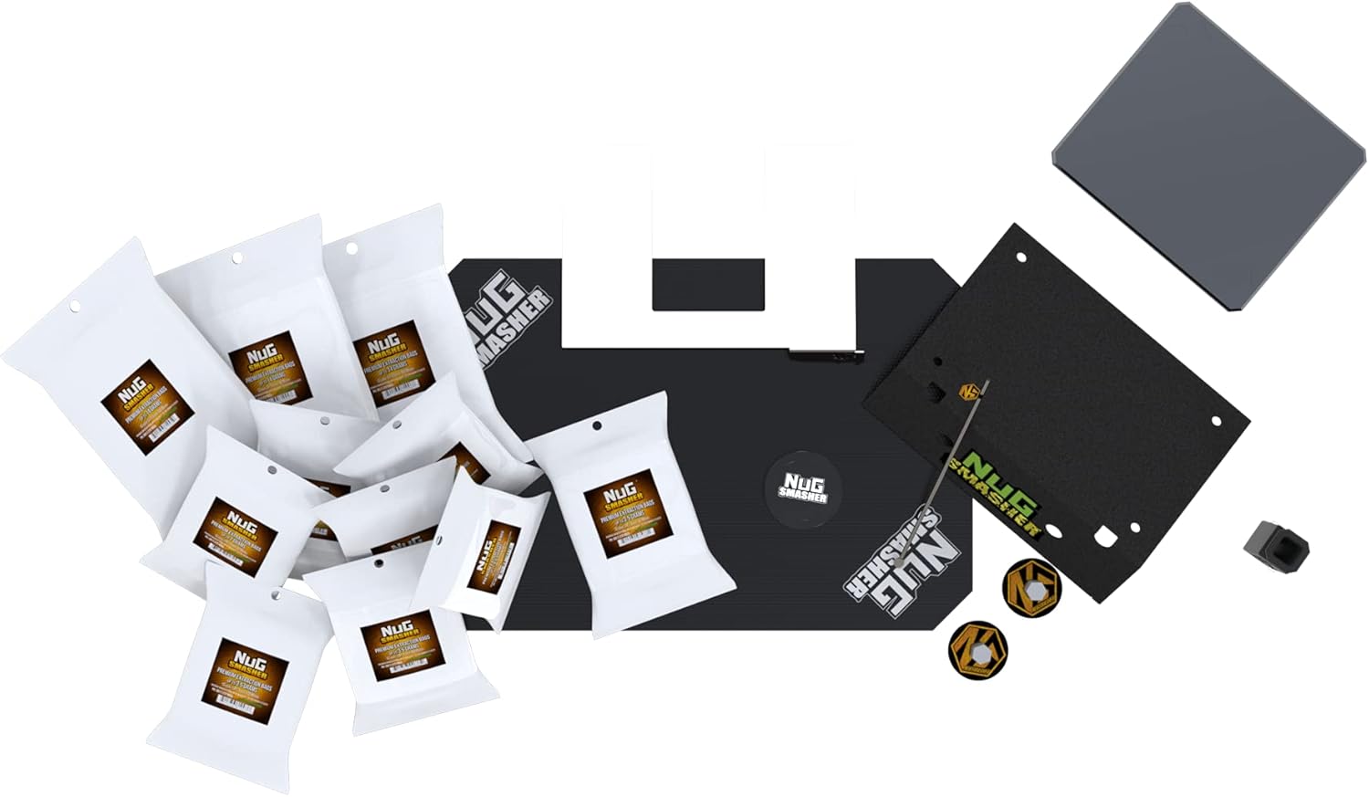 NS OG Basic Bundle Includes: OG, (7) Packs of Premium Press Bags, Silicone Mat, Magnet, and a Everything Tool."Rosin Made Simple"
