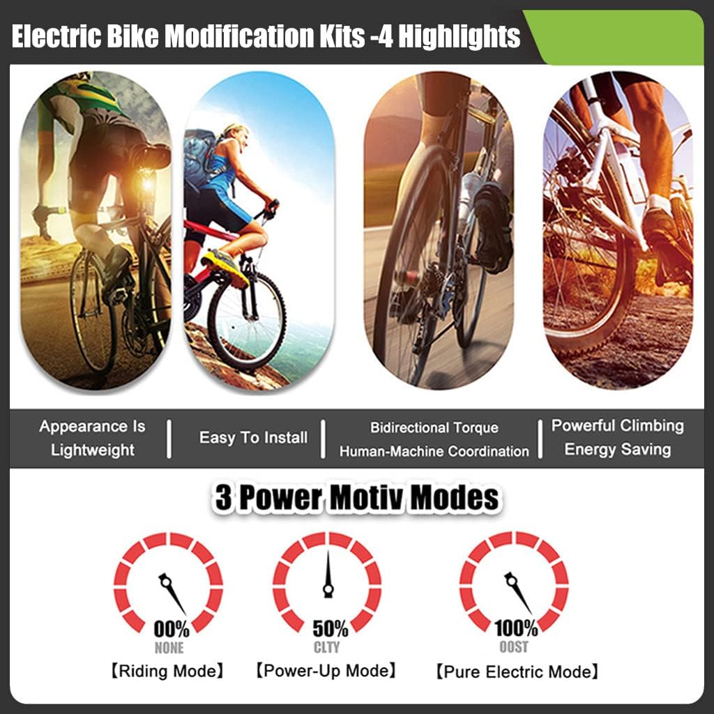 48V - 1000W/1500W Electric Bicycle Motor Kit, Front Wheel E-Bike Conversion Kit, Dual Mode Controller, Waterproof Set(40km/h),48V/1000W-26