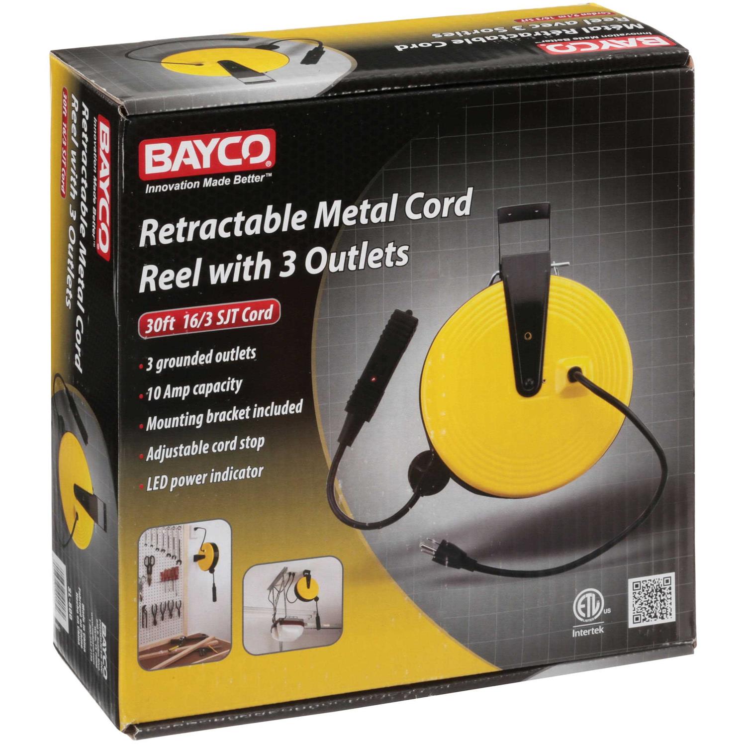 Bayco Retractable Cord Reel - Shop Hardware Tools Online Store