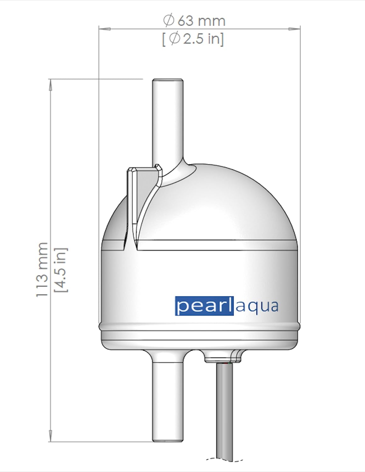 PearlAqua AutoMate 12C UV-C LED Water Filtration System, 99.99% Pathogen Reduction, Flow Rate 2 GPM, Instant On/Off, 2 Year Warranty