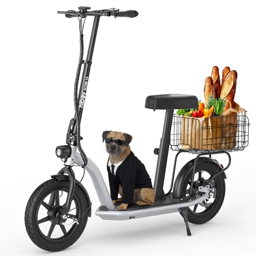 Hiboy MAX Pro Electric Scooter, 46.6 Mi Long Range, 22 MPH Power by 650W MAX Motor, 11'' Pneumatic Tires, Split Hub Design, Dual Suspension, 265lbs MAX Load, Commuting Electric Scooter for Adults