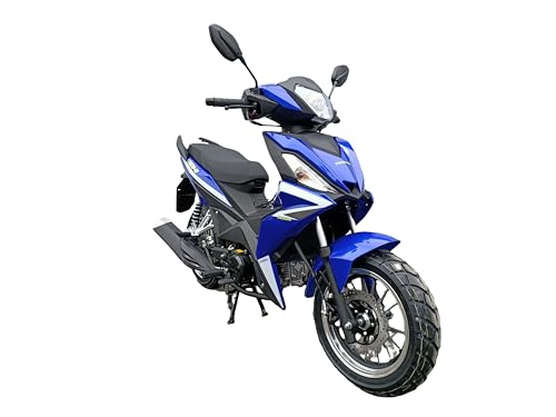 125CC 4 SPEED MOPED MOTORCYCLE STREET MOTORCYCLE BD125-9 (RED)