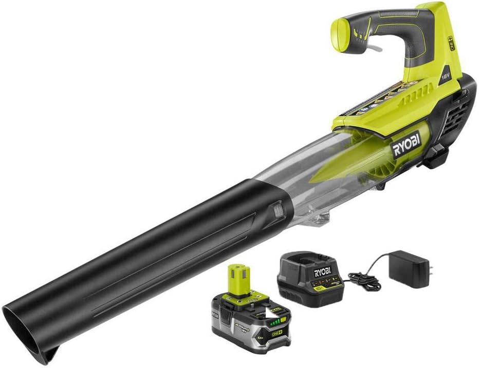 Ryobi P2180 ONE+ Lithium+ 100 mph 280 CFM 18-Volt Lithium-Ion Cordless Jet Fan Blower Kit P108 P118