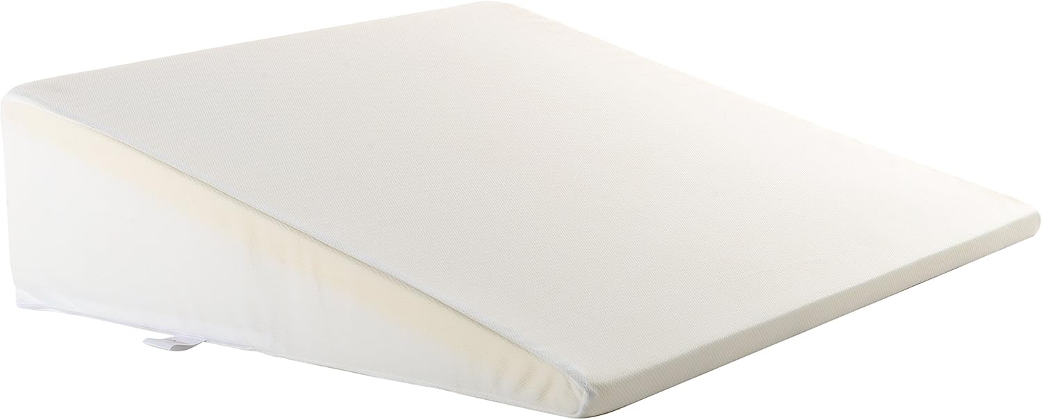 Cheer Collection Acid Reflux Bed Wedge Pillow for Sleeping Gentle Incline Cushion to Elevate and Support Head and Back (25" x 25" x 6.5")