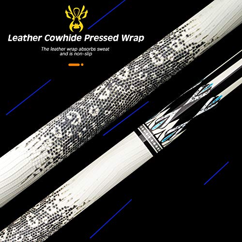 KONLLEN Pool Cue Stick Pro Taper Canadian Maple Billiard Pool Sticks for Adults with Low Deflection Shaft (10.5mm/11.5mm/12.5mm Tip) Professional Billiard Cue Set with Extension and Cue Case
