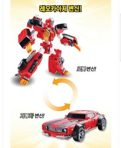 Tobot V Leo Kaiser Red Mustang Sports Car Transformer King Robot US Seller