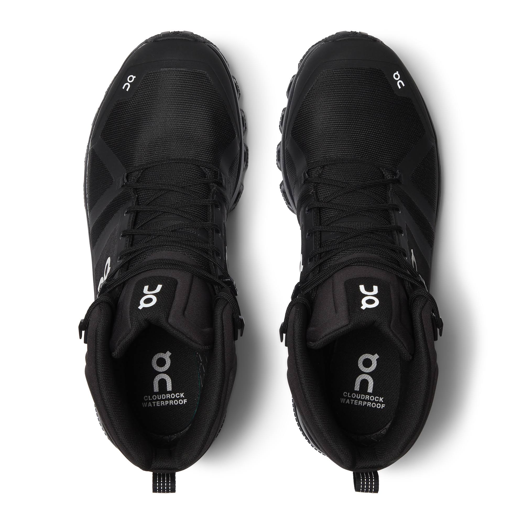 on Running Men&s Cloudrock Waterproof All Black / 11.5 / M