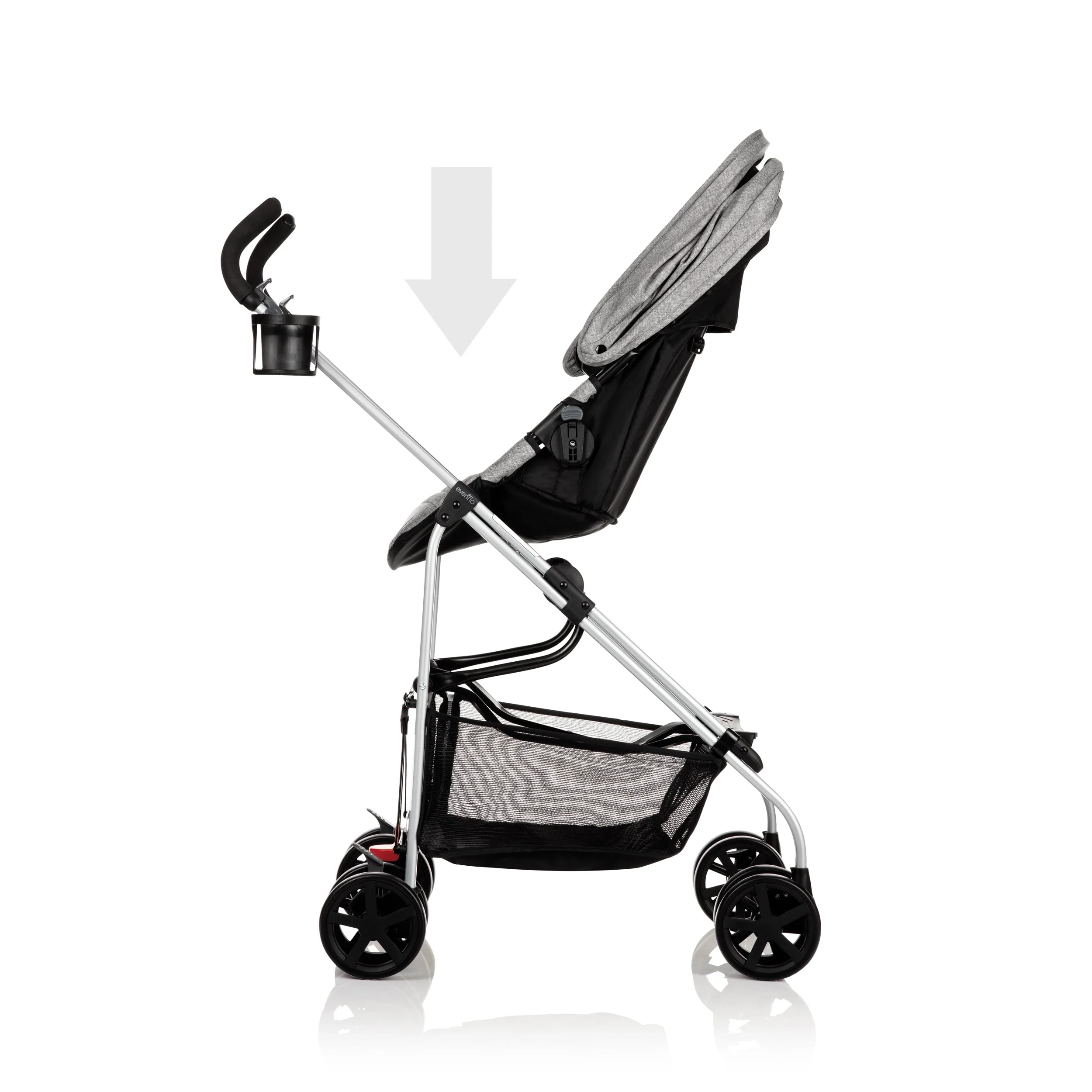 Evenflo Reversi Lightweight Reversible Stroller (Altair Black), Unisex