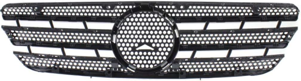 For Mercedes-Benz ML500 Grille Assembly 2002 03 04 2005 | Silver Shell and Insert | Plastic | MB1200140 | 66880352