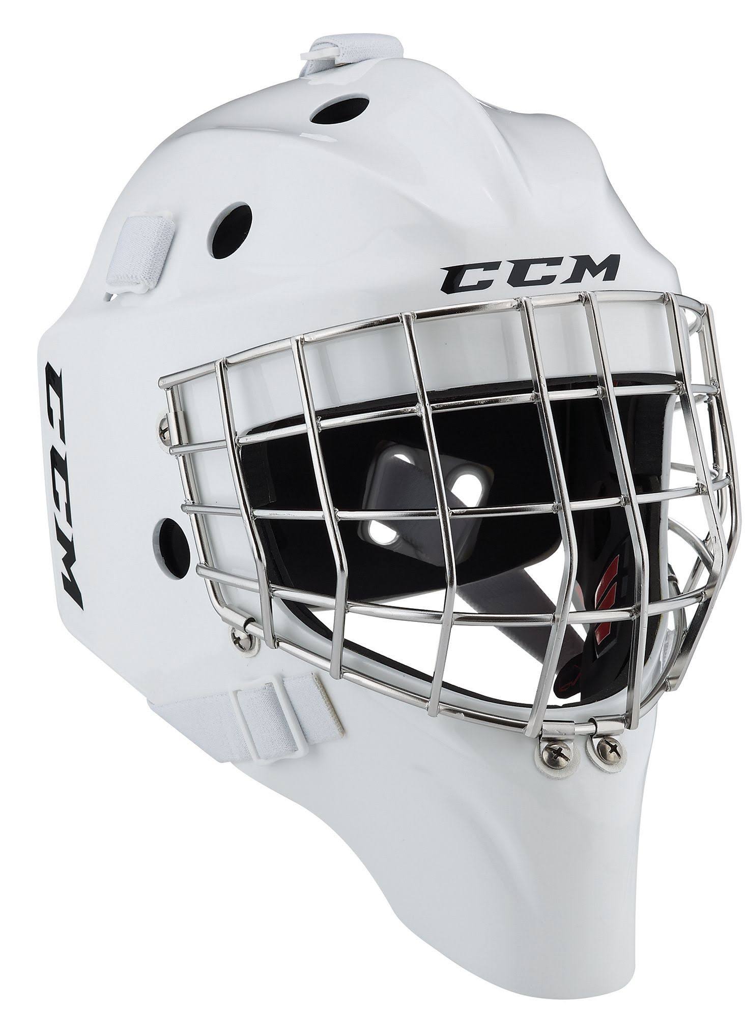 CCM 1.5 Goalie Mask - Senior - White
