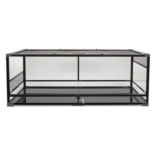 Zilla QuickBuild Terrarium, Sleek Glass Reptile Habitat, Easy Setup, Suitable for all Types of Reptile Pets, Whether Amphibians, Reptilians, Snakes, or Even Arachnids, 48"x18"x18"