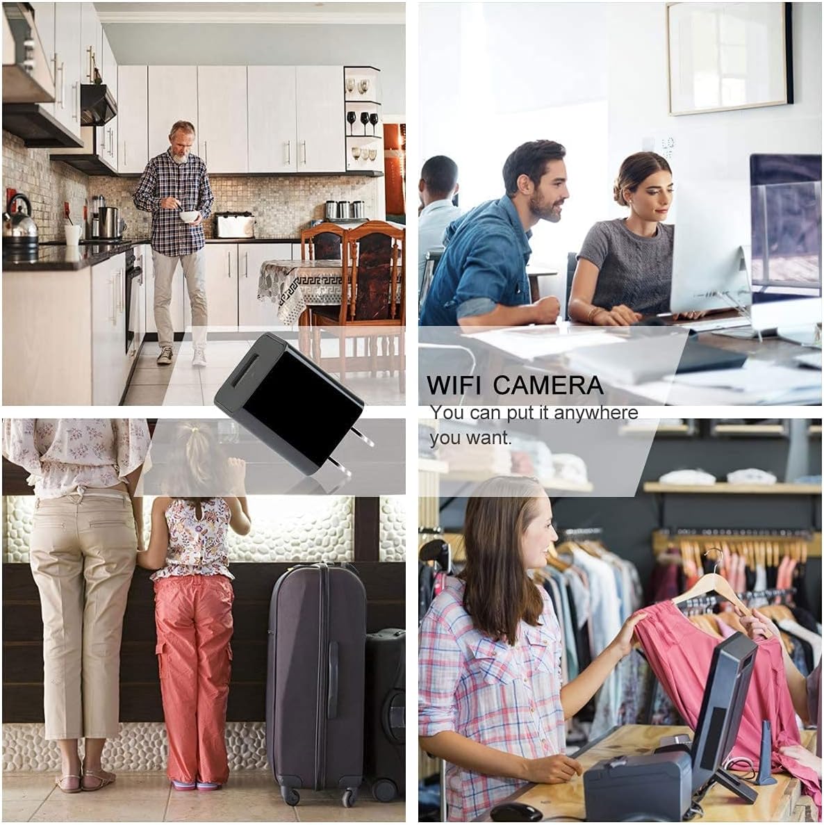 WiFi Camera Indoor, 1080P HD Security Camera Smart Baby Home Wireless IP Camera for Pet/Dog/Nanny Monitor/ Motion Detection