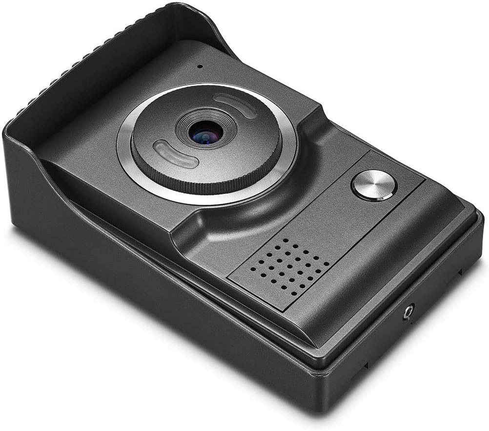 AMOCAM Video Intercom System, Wired 7 Inches Monitor Video doorphone Doorbell System,Video Door Phone HD Camera Kits Support Unlock, Monitoring, Dual-Way Intercom for Villa House Office Apartment
