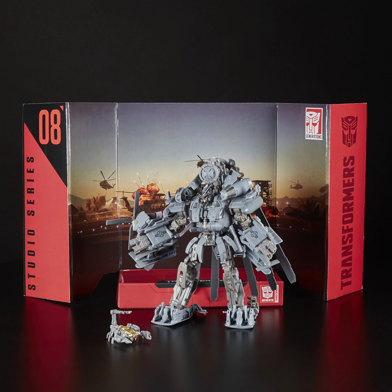 Transformers E0980 MV6 Studio Series 50 Tf1 Blackout Action Figure, Black
