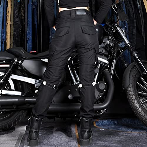 Waterproof Women Motorcycle Riding Pants with 4 X CE Armor Silica Gel Pads Rainproof Motorbike Motocross Racing Trousers