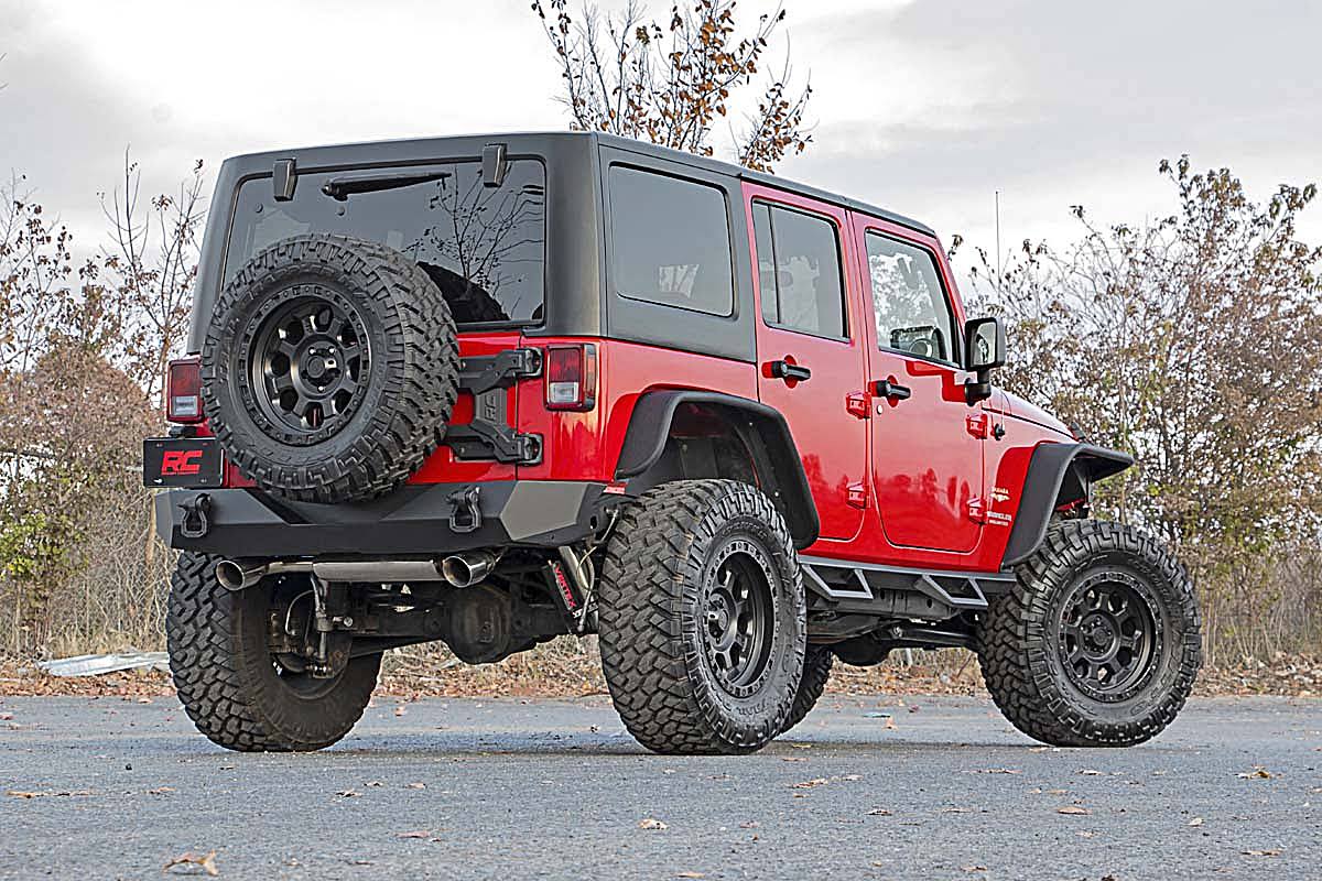 Rough Country 10523 HD Hinged Spare Tire Carrier Kit (07-18 Jeep JK)