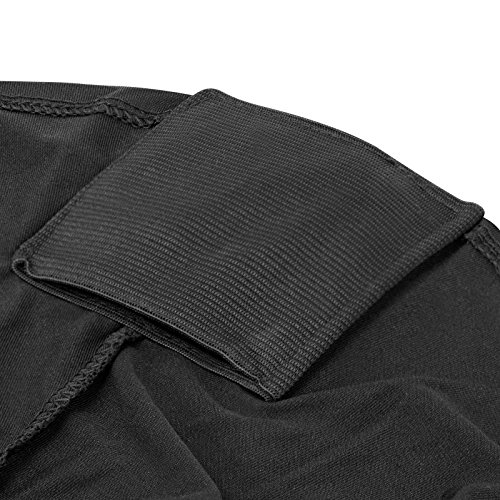 Lann's Linens 100 pcs Black Spandex Folding Chair Covers for Wedding, Party, and Banquet