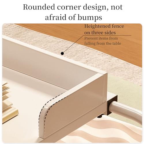 Bed Desk Over The Bed Table with Wheels Overbed Table Over The Bed Desk Over Bed Table Mobile Desk Bed Table with Wheels Computer Table for Bed Overbed Table with Wheels Adjustable Height 4white