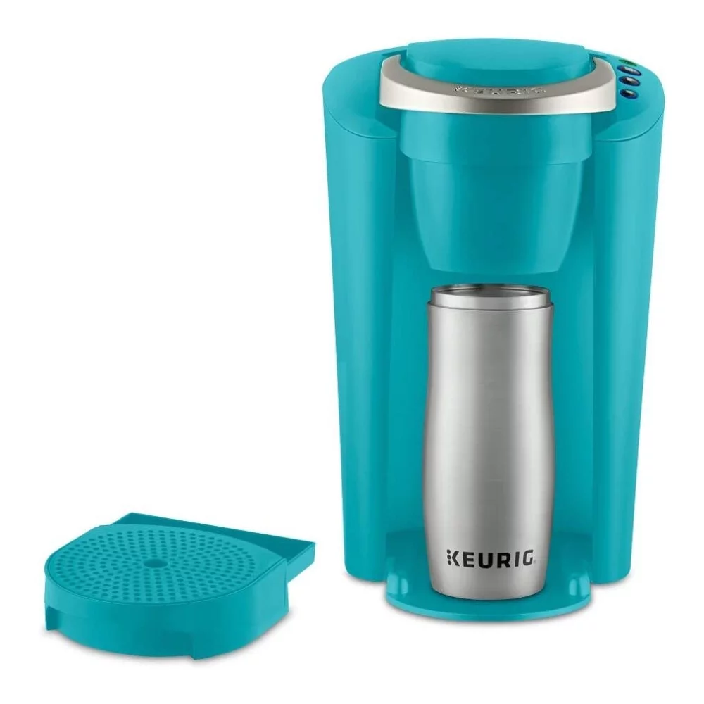 Keurig K-Compact Single-Serve Coffee Maker (Turquoise)  with Tumbler Bundle