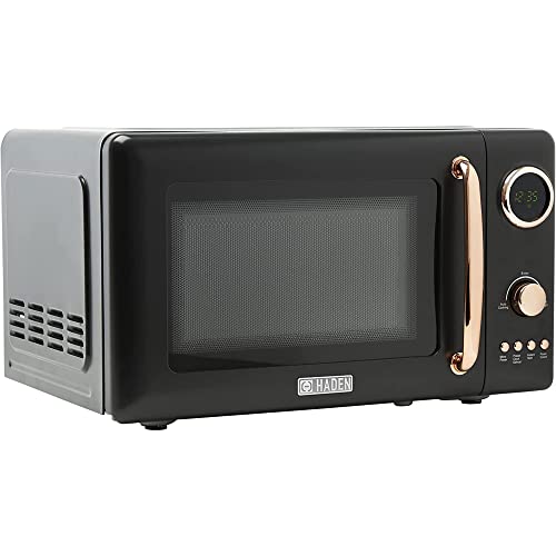 Haden 75031 Heritage Vintage Retro 0.7 Cubic Foot/20 Liter 700 Watt Countertop Microwave Oven Kitchen Appliance with Turntable, Pull Handle, and 5 Power Levels