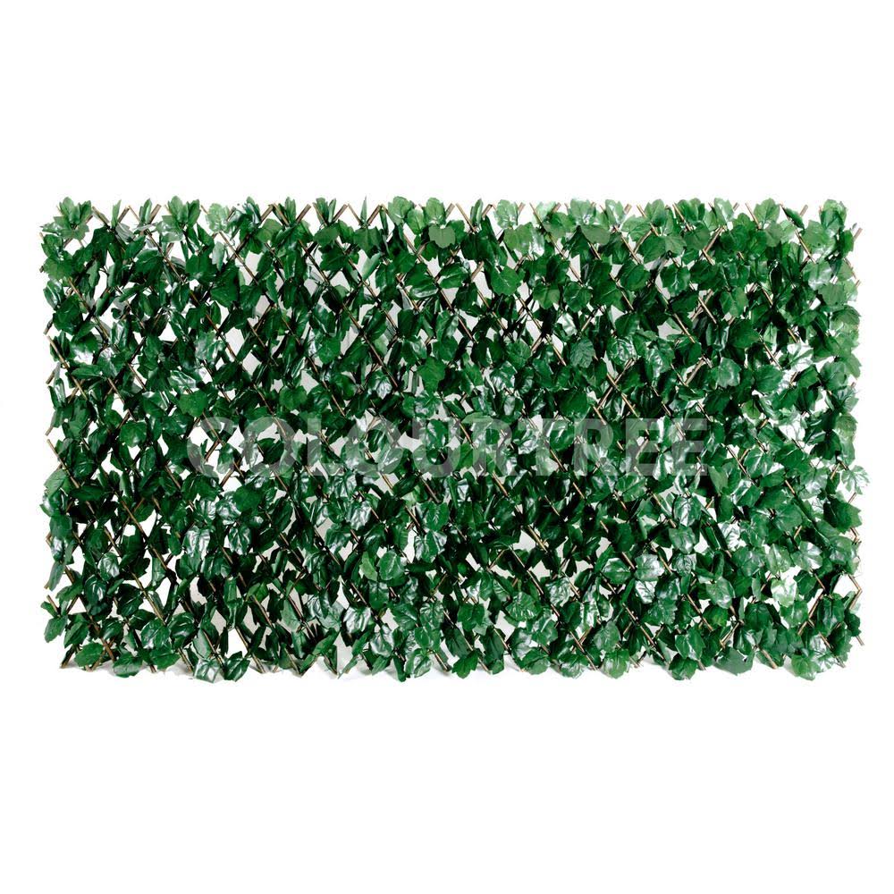 ColourTree Expandable Double-Sided Ivy Leaf Vines Willow Trellis Privacy Fencing Screen