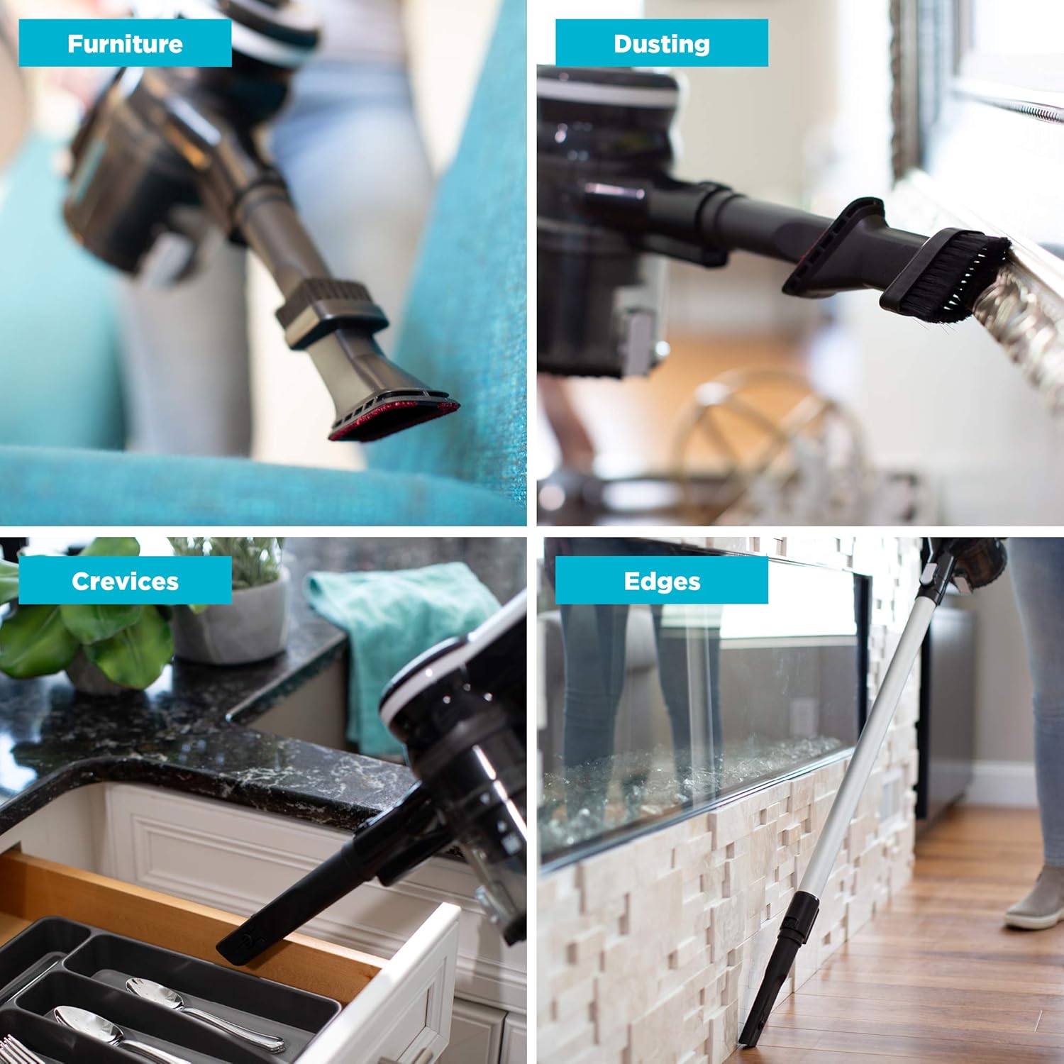 Lightweight Cordless Vacuum Cleaner by Simplicity, One-Click Cordless Stick Vacuum for Carpet and Hardwood Floors, S65S