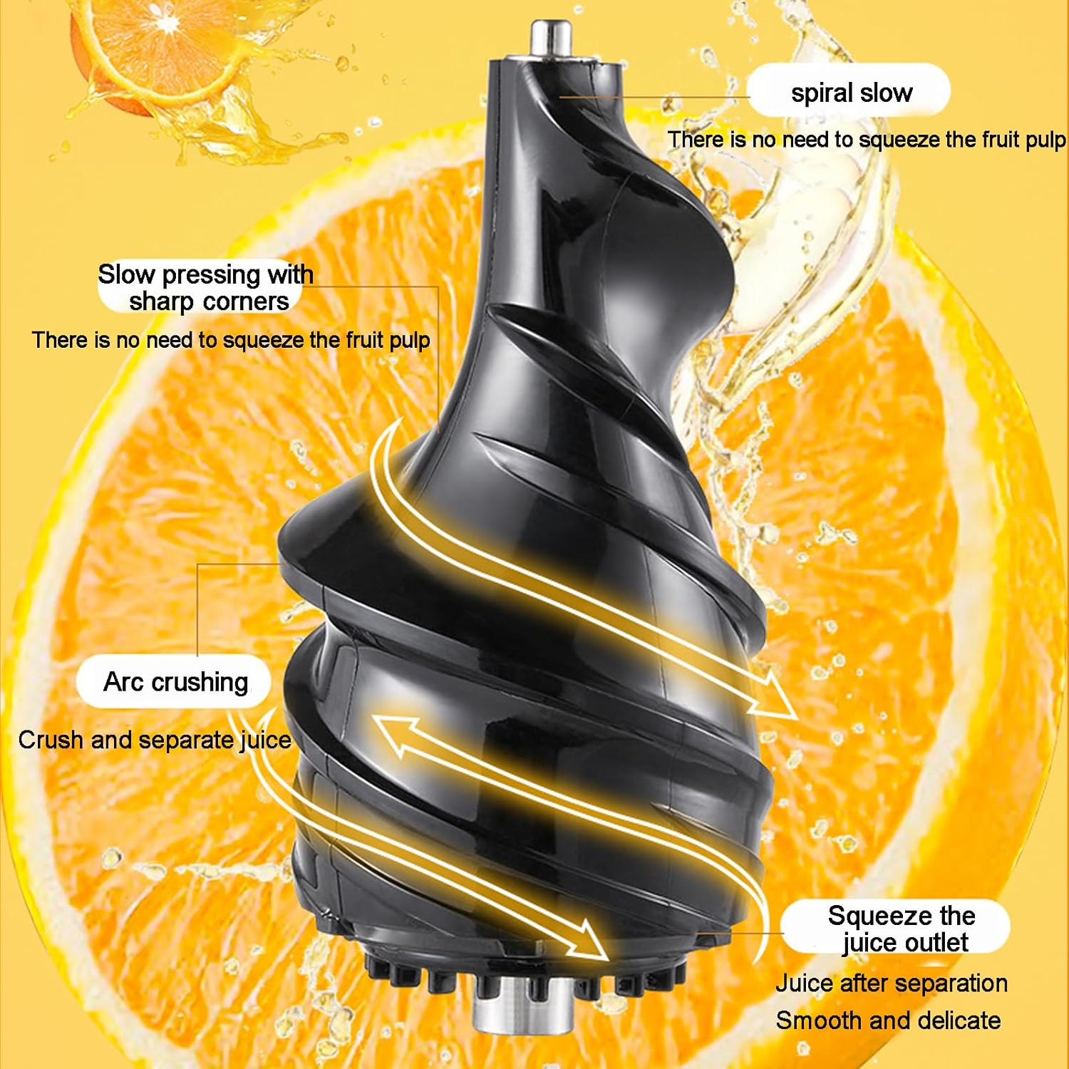 Juicer Machines,Powerful Slow Cold Press Masticating Pure Juicer Machines,Large Diameter Feed Chute Fit Whole Vegetable And Fruit,Juice Residue Separation