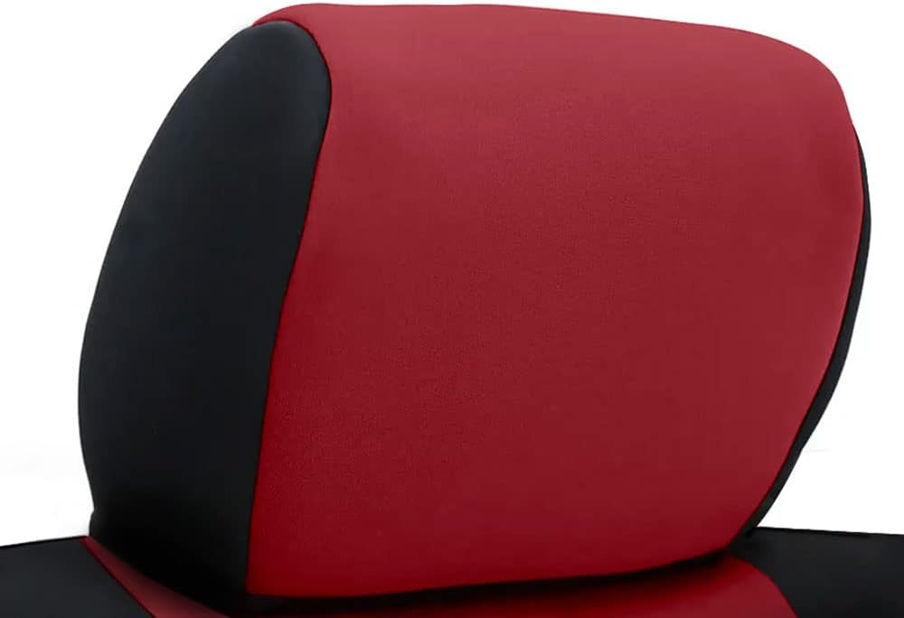 CarsCover Custom Fit 2004-2008 Ford F150 Pickup Truck Neoprene Car Front Seat Covers Red Rose & Black Sides Driver & Passenger Cover