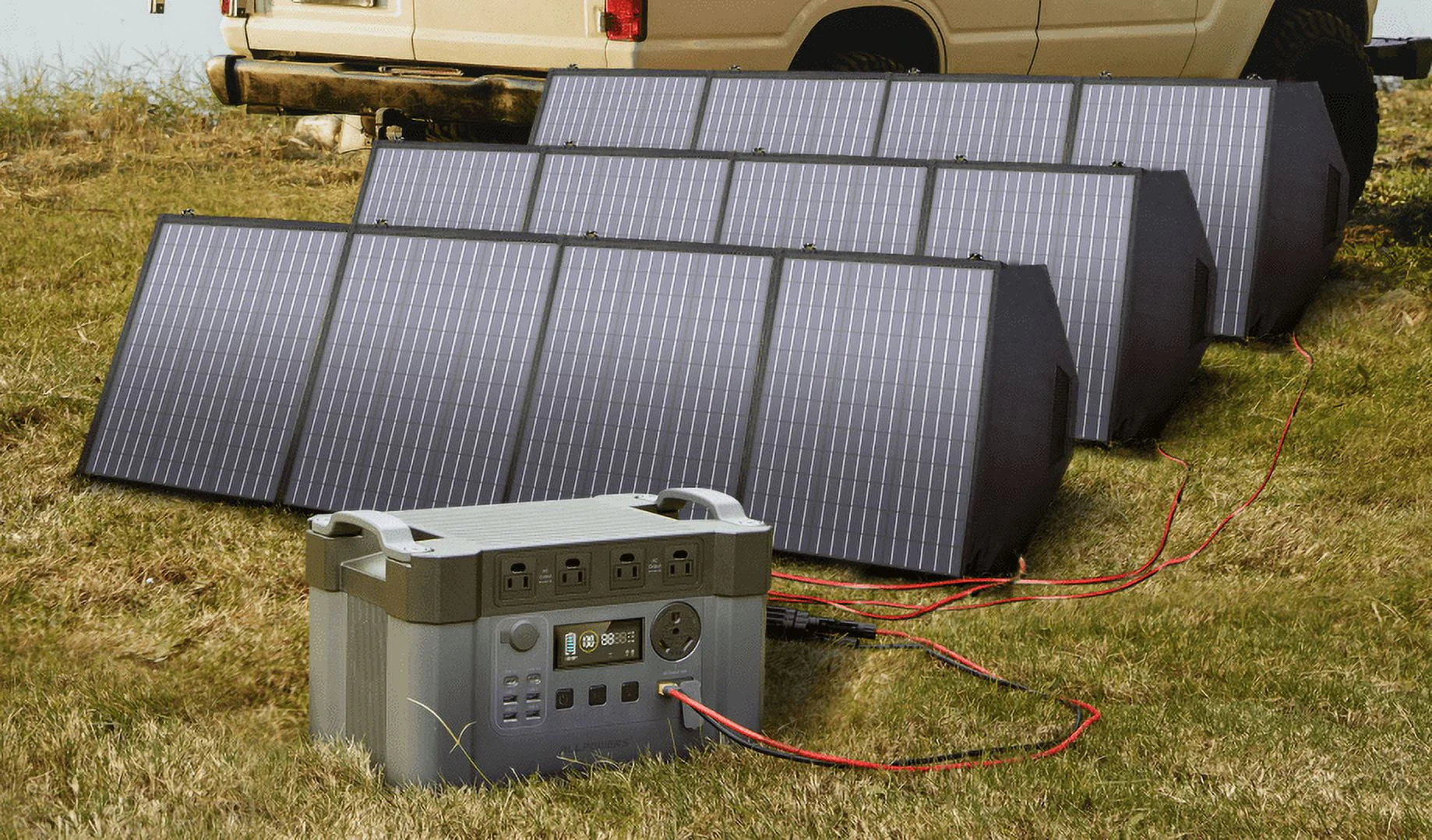 ALLPOWERS S2000 Pro Portable Solar Generator, 2400W 1500Wh Portable Power Station for Camping RV Camper Home Emergency